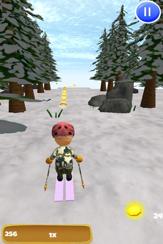 A Downhill Snow Skier: 3D Mountain Skiing Game - FREE Edition screenshot 4