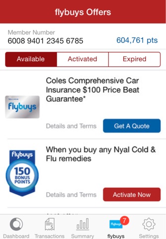 Coles Mobile Wallet screenshot 2