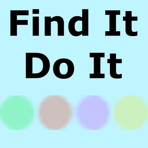 Find It Do It iOS App