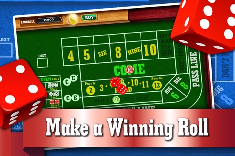 Atlantic City Craps Table PRO - Addicting Gambler's Casino Table Dice Game screenshot 2