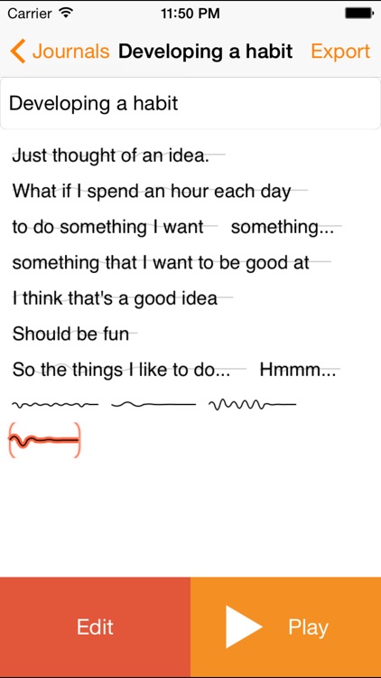 Audio Journal