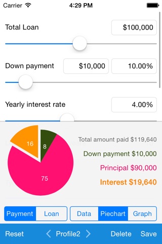 Loan Calculator - Quick Estimate of Your Loan and Mortgage: Principal, Interest and Loan Balance screenshot 2