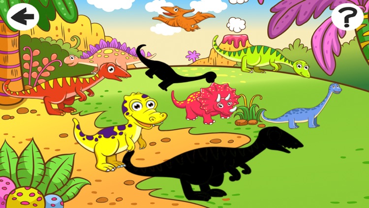 A Dinosaurs Shadow Game: Learn and Play for Children with Extinct Animals screenshot-4