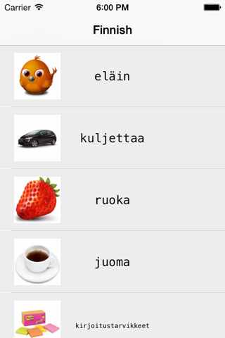 Learning Finnish Basic 400 Words screenshot 3
