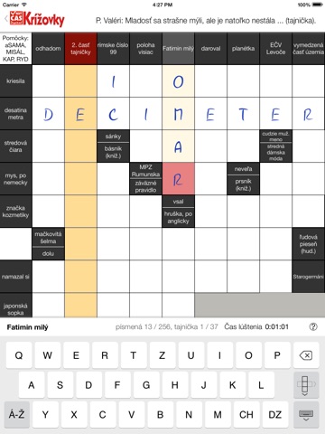 Nový Čas Krížovky digital screenshot 2