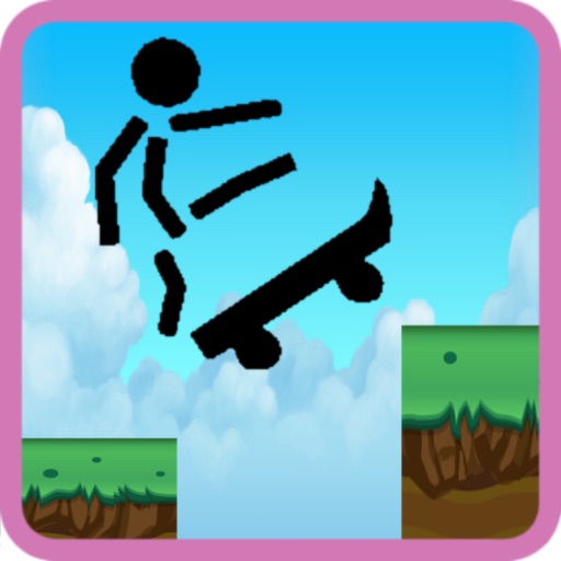 Skater skateboard stickman iOS App