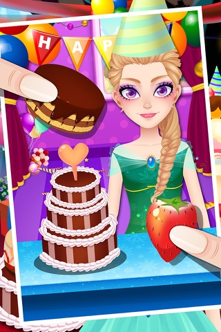 Ice Princess Birthday Adventure - Girls Doctor Care & Cooking Game screenshot 2