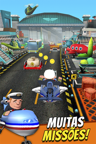 Mini Planes - Free Cartoon Air Craft Runner Game for Kids screenshot 4