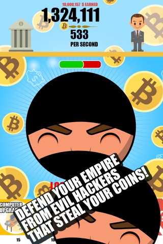 Bitcoin Miner: Clicker Empire screenshot 3