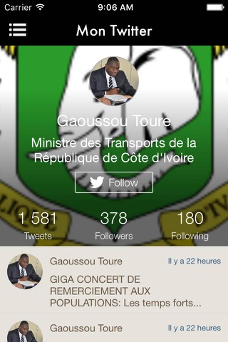 G. TOURE Officiel screenshot 4