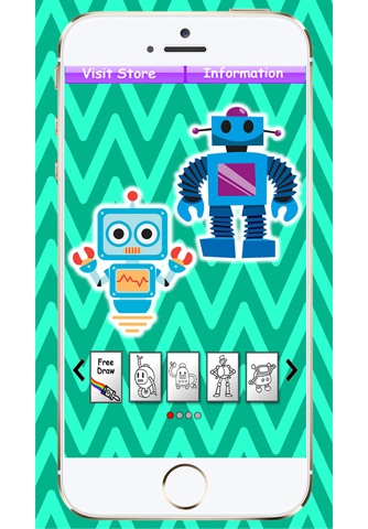 Coloring Book Robots screenshot 2