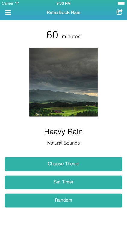 RelaxBook Rain - Sleep sounds for you to relax with natural sounds, storm, thunders, wind, rain, and more