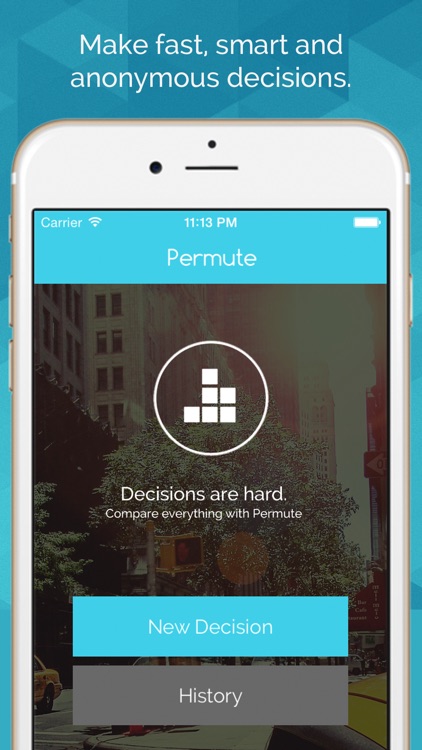 Permute - Social decision making by comparison and anonymous poll