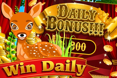The Adventure of the Safari Animals in the Zoo Forest - Slots Machine Casino Vegas screenshot 2