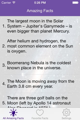 Amazing Astronomy Facts screenshot 2