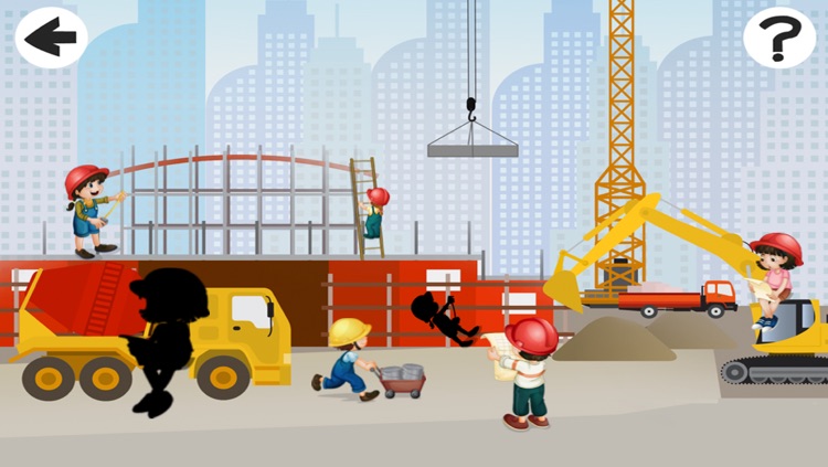 A Construction Site Shadow Game: Learn and Play for Children screenshot-4