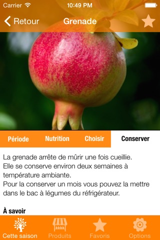 Saveurs de Saison - Choisir ses fruits et légumes screenshot 4