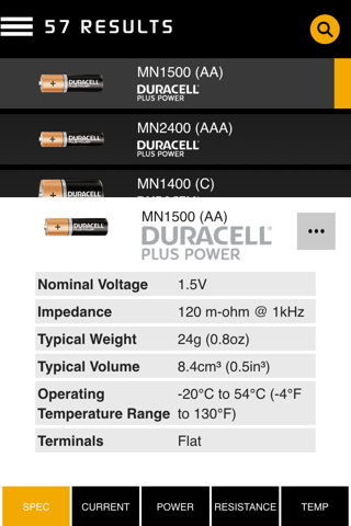 Duracell Datasheets screenshot 3