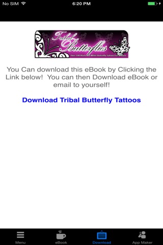 Ladies Tribal Butterfly Tattoos:Over 100 Rare And Beautiful Black And White Tribal Butterfly Tattoos screenshot 2