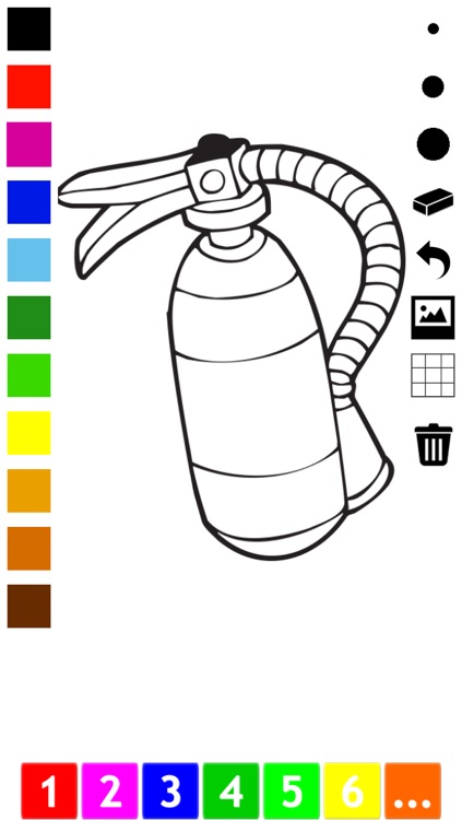 A Firefighter Coloring Book for Children: Learn to Color Firemen and Eqipment screenshot-4