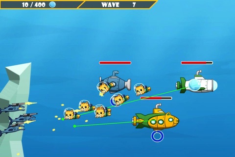 Nyan Force - Funny Free Defense Action game with Shooting Cats screenshot 3