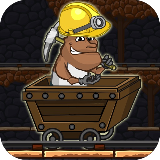 Gold Miner Jack Rush: Ride the Rail to Escape the Pitfall Pro icon