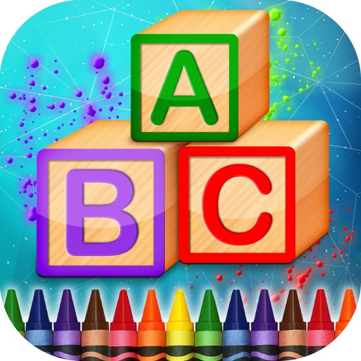 Coloring Book Alphabet Icon