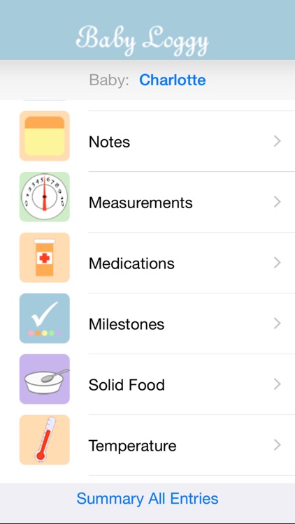 Baby Loggy - Breastfeeding, bottle feeding, diaper and growth tracker for newborn