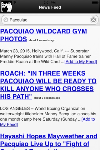 One Boxing News Free screenshot 2