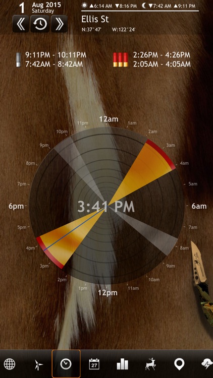 Solunar Calendar - Best Hunting Times and Feeding screenshot-0