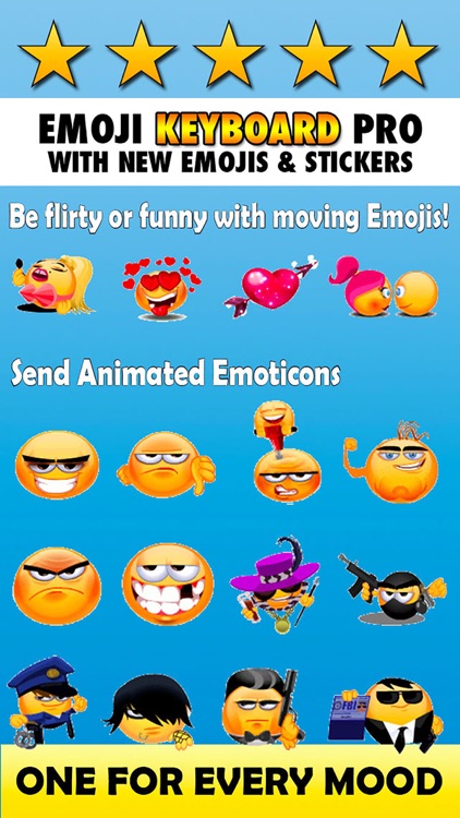 New Emoticon Keyboard - Extra Emojis for iOS 8 screenshot-3