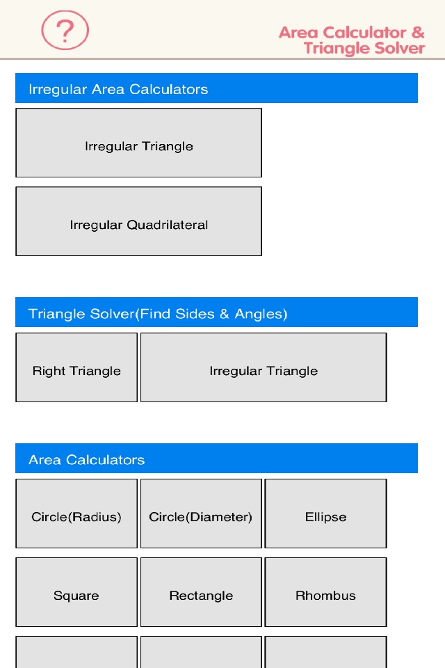 Area Calculator & Triangle Solver - Quadrilateral, Circle, Ellipse, Rectangle screenshot 4