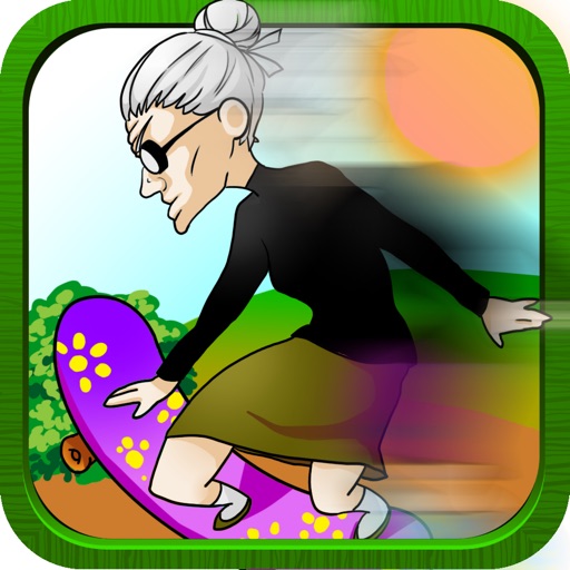 Amazing Skating Granny Free - The Oldest Fastest Racer Alive iOS App