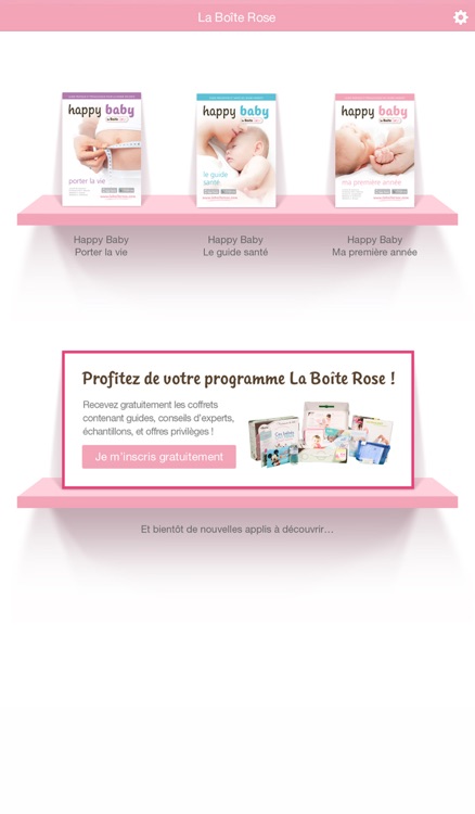 La Boîte Rose – Le programme avantages des futurs et jeunes parents