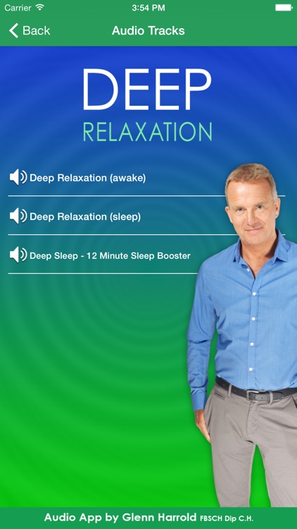 Deep Relaxation Hypnosis AudioApp-Glenn Harrold