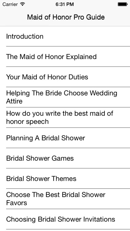 Maid of Honor Pro Guide