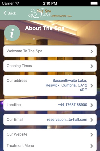 Armathwaite Hall Spa screenshot 4