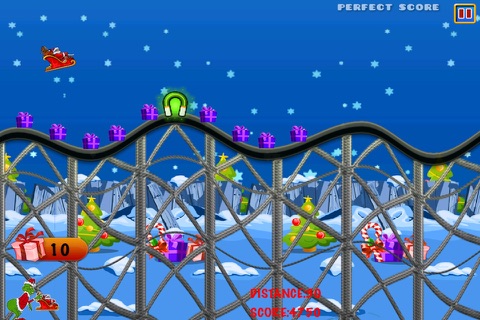 A Santa Roller Coaster Frenzy FREE - Downhill Christmas Rollercoaster Game screenshot 4