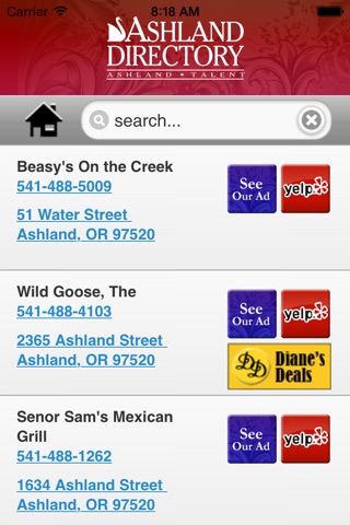 Ashland Directory screenshot 2