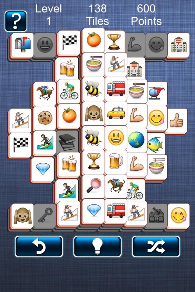 Addictive Mahjong Emoji HD screenshot 2