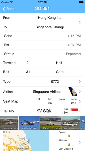 SG Changi Airport - iPlane Flight Information(圖2)-速報App