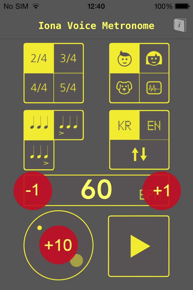 Iona Voice Metronome screenshot 2