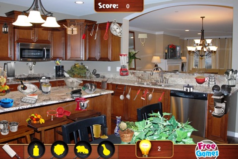 Hidden Objects Messy Girls kitchen games screenshot 2