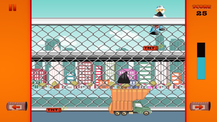 A Garbage Truck Trash Toss - FREE Waste Catch Recycle Game screenshot-3