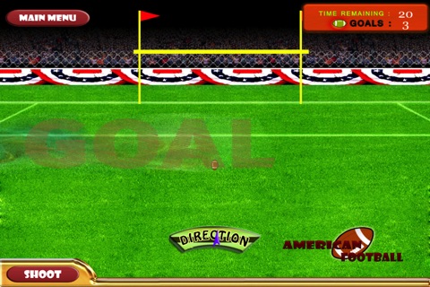 Crazy Soccer Field Goal Kick Competition - An American Fut-ball Championship Game Free screenshot 4