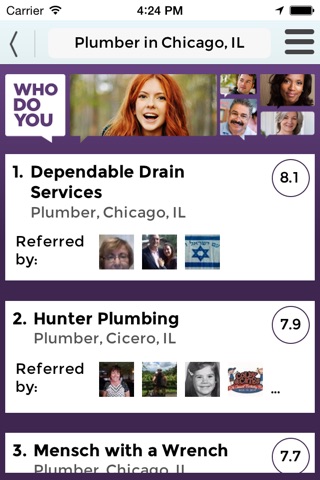 WhoDoYou - Trusted Referrals screenshot 2