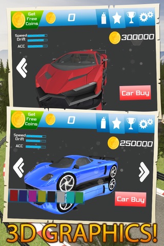 The Drift Real 3D Best Asphalt Sport Car Drifting Racing Road Drive Mania Burnout Drag Simulation Free screenshot 4