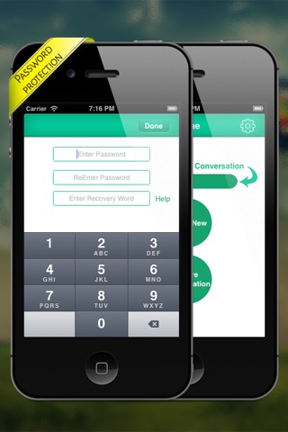 Passcode for messaging WT 's App - Protect your message within your device screenshot 2
