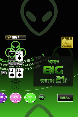 Alien Blackjack screenshot 4