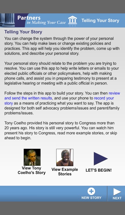 Telling Your Story (iPhone Version)